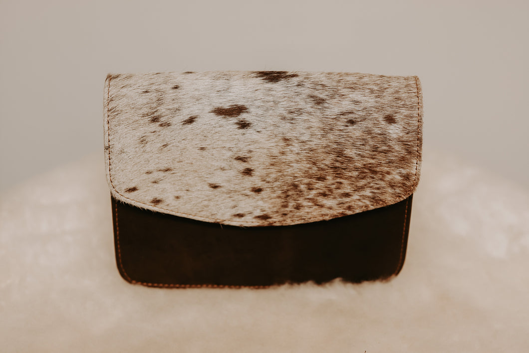 Cowhide/Leather Clutch