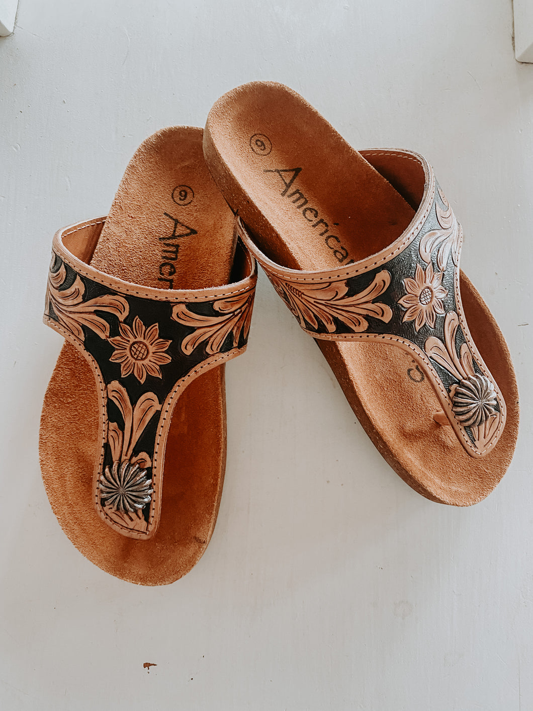 Tooled Leather Sandal