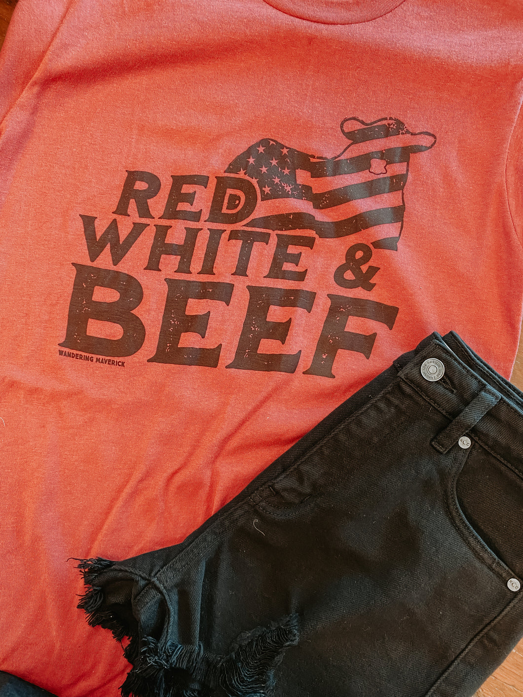 Red, White & Beef Tee