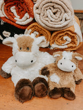 Load image into Gallery viewer, Mini Brown + White Cow Warmies
