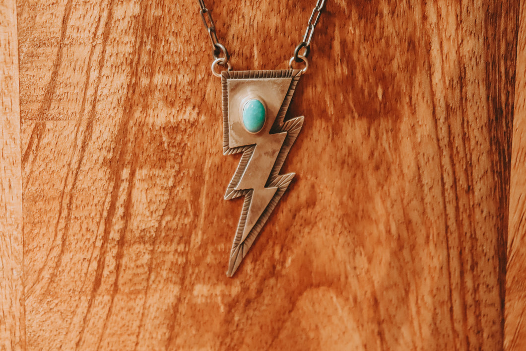 Navajo Lightning Bolt Necklace