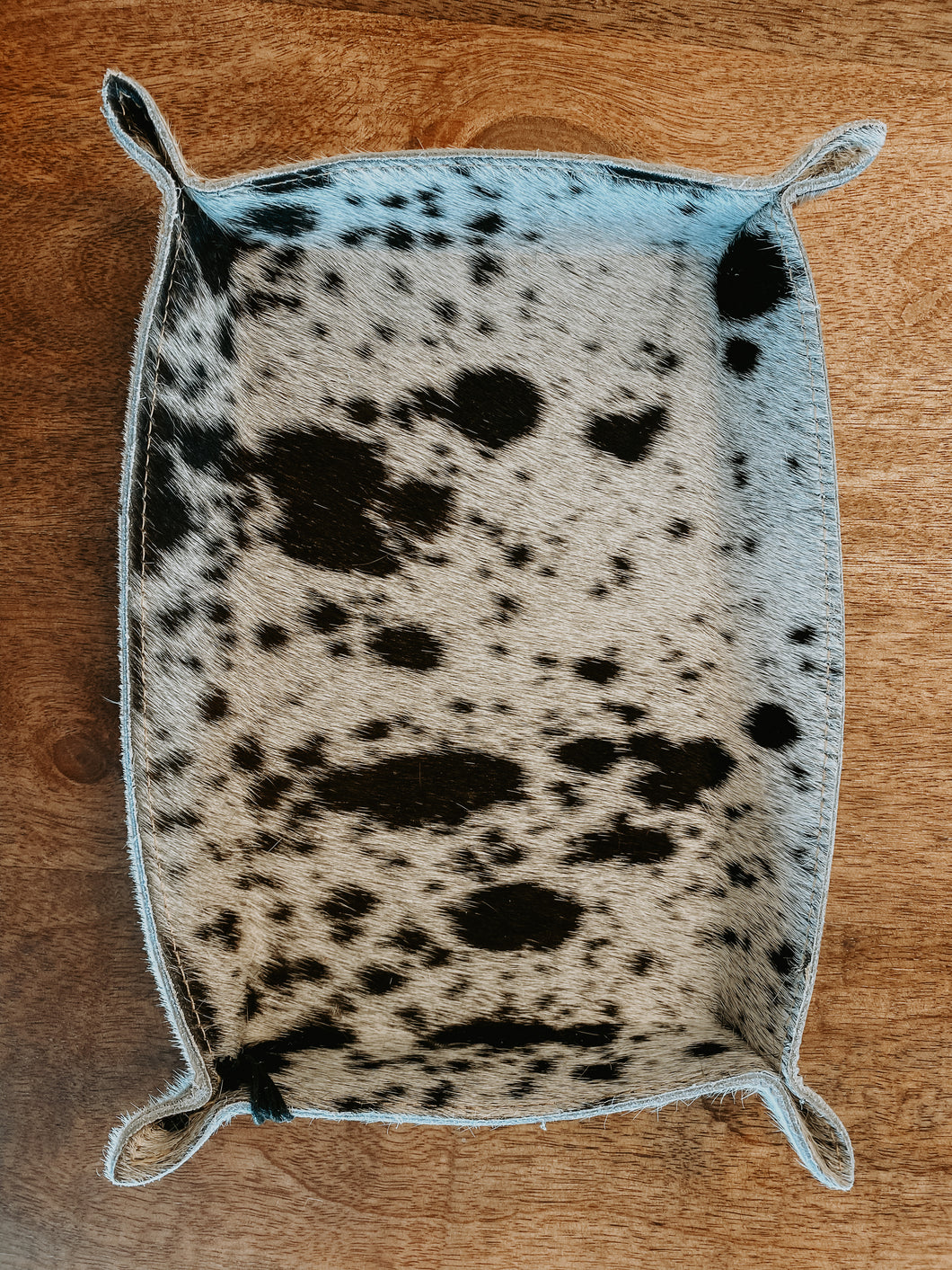 Rectangle Cowhide Tray